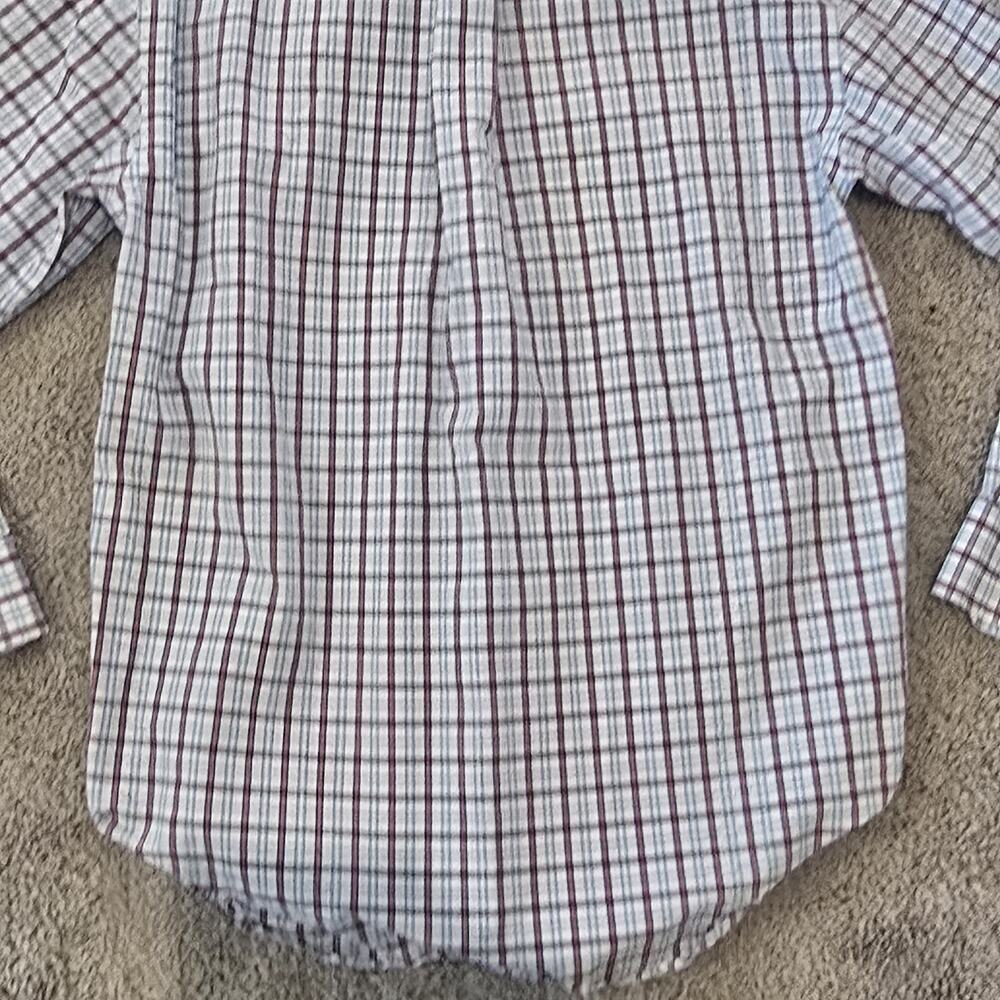 Vineyard Vines Whale Gingham Button Down Shirt Blue Red Mens S - Picture 7 of 10